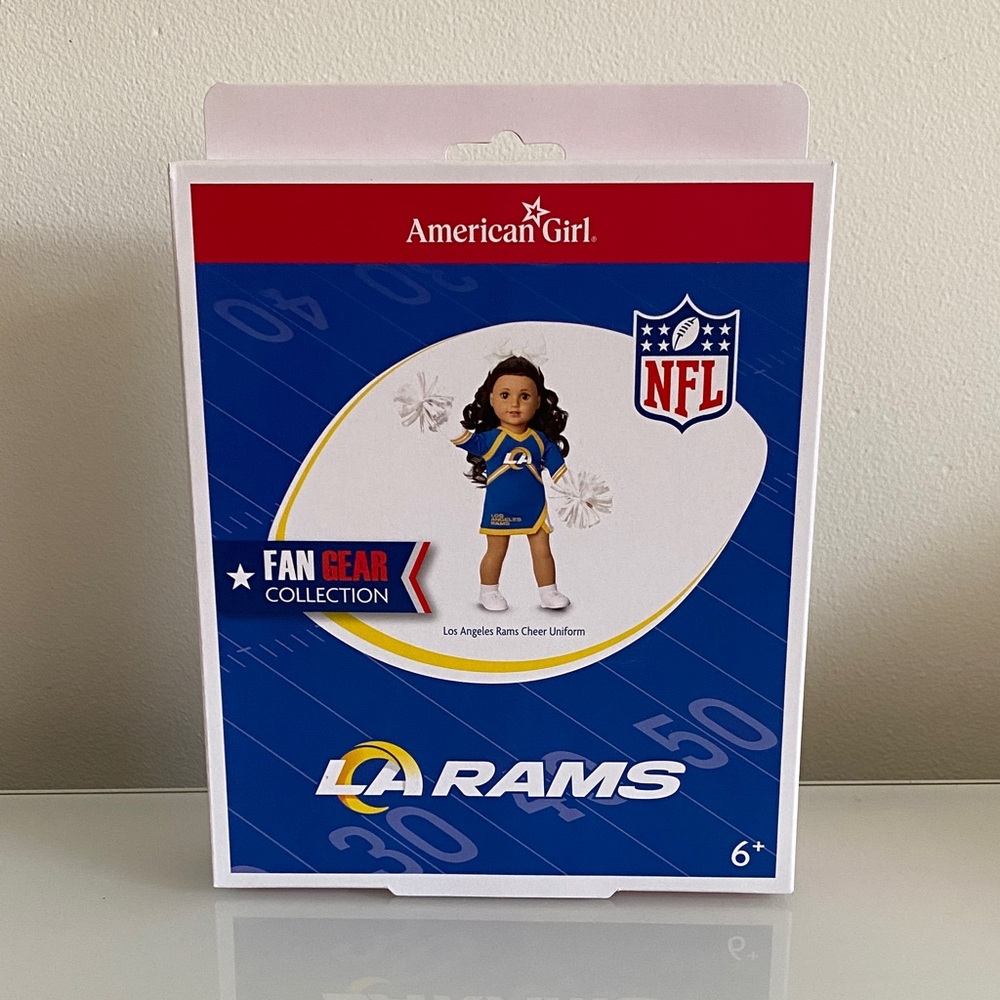 American Girl NFL - Los Angeles Rams Cheer Uniform Outfit Fan Gear Collection